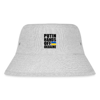 Putin hands off ukraine - Stanley/Stella Recycled Bucket Hat - heather grey - Front