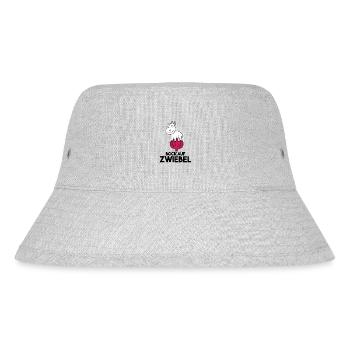 Zwiebel Ziege Ziegenbock - Stanley/Stella recycelter Bucket Hat - Grau meliert - Vorne