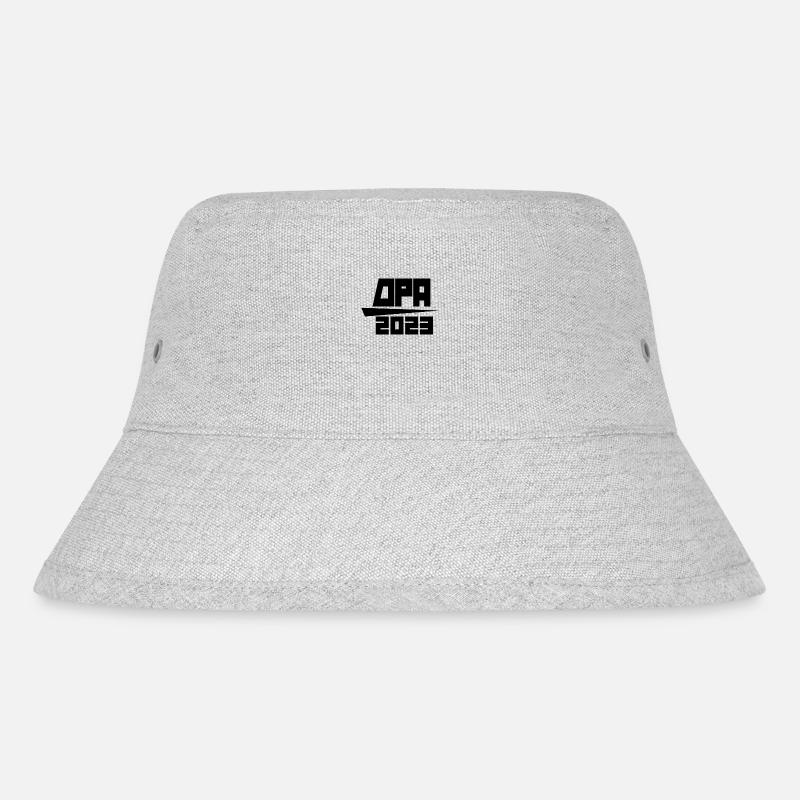 Opa 2023 - Opa werden - Bald Opa - Stanley/Stella recycelter Bucket Hat - Grau meliert