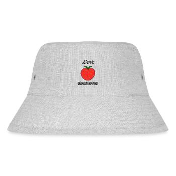 Love strawberries - Stanley/Stella recycelter Bucket Hat - Grau meliert - Vorne