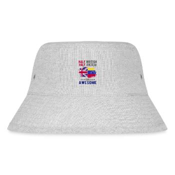 Half British Half Venezuelan - Stanley/Stella Recycled Bucket Hat - heather grey - Front