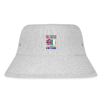 Half British Half Irish - Stanley/Stella Recycled Bucket Hat - heather grey - Front