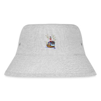 Peanut Sailor Boat Lighthouse Adventure Trip - Stanley/Stella Recycled Bucket Hat - heather grey - Front