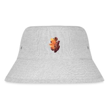 Koala with child, Australia, fire - Stanley/Stella Recycled Bucket Hat - heather grey - Front