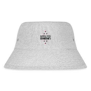 HAPPY MOTHER'S DAY. MOM. MOTHER'S DAY. I LOVE YOU - Stanley/Stella Recycled Bucket Hat - heather grey - Front