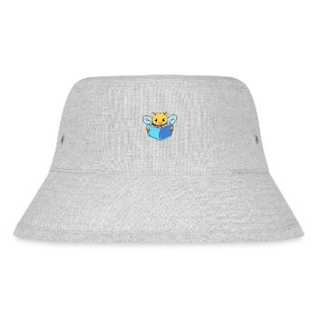 Bee Book Lovers - Stanley/Stella Recycled Bucket Hat - heather grey - Front