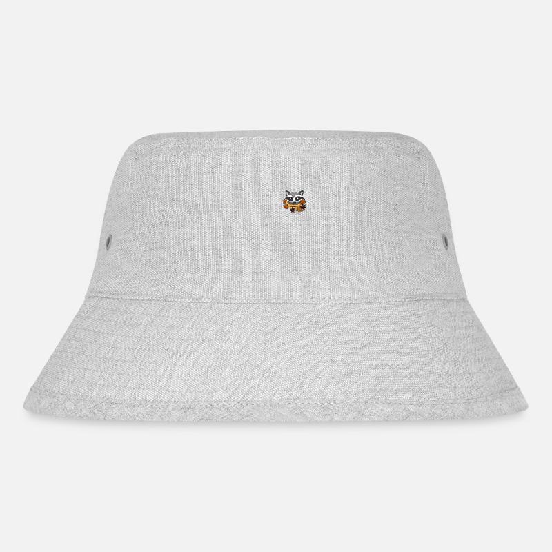 Waschbär - Stanley/Stella recycelter Bucket Hat - Grau meliert