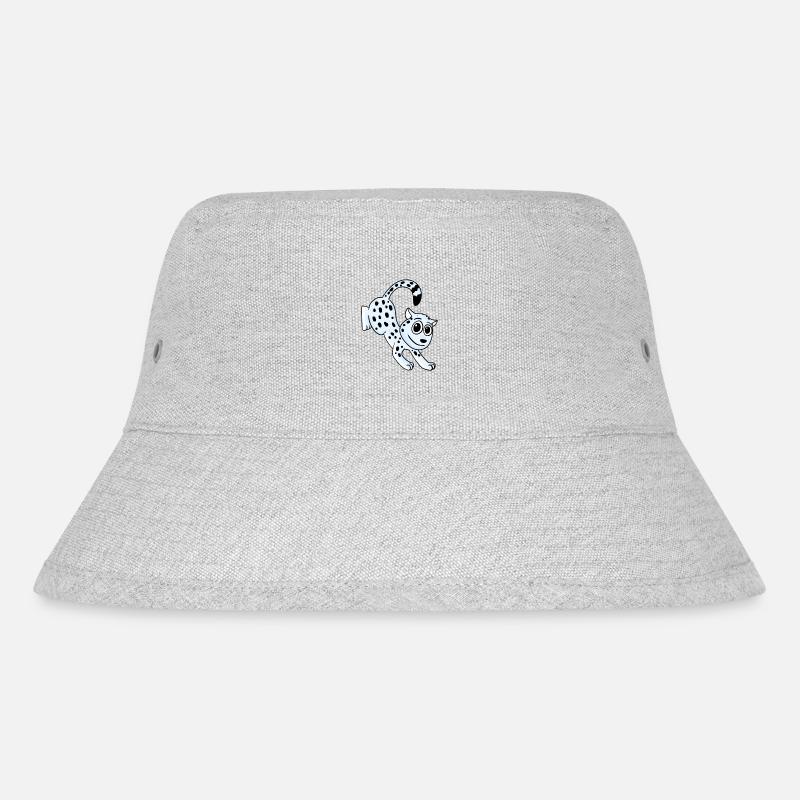 Sne Leopard Leopard - Stanley/Stella recycled bucket hat - grå meleret