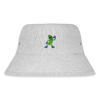 Cucumber Vegetable Gift - Stanley/Stella Recycled Bucket Hat - heather grey - Front
