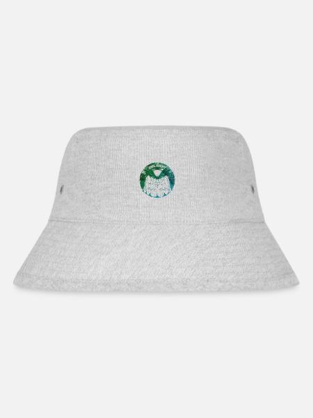 Owl Right Alright Eule Wortspiel - Stanley/Stella recycelter Bucket Hat - Grau meliert