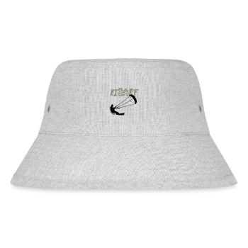 Kitesurfen Kitesurf Kitesurfer Kiteboard - Stanley/Stella recycelter Bucket Hat - Grau meliert - Vorne