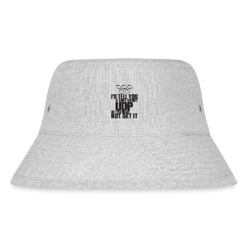 Joke about UDP but you might not get it - Stanley/Stella recycelter Bucket Hat - Grau meliert - Vorne