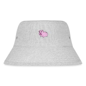 Pig Ass - Pig Butt - Stanley/Stella Recycled Bucket Hat - heather grey - Front