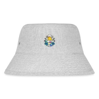Frühlingsanfang Küken Federvieh frohe Ostern Natur - Stanley/Stella recycelter Bucket Hat - Grau meliert - Vorne