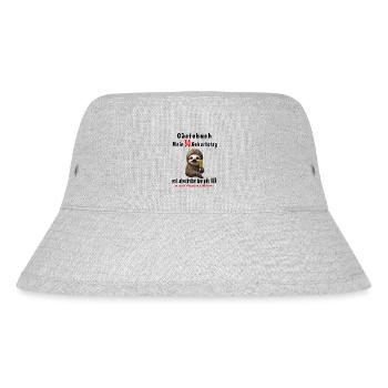 50. Geburtstag Gästebuch Faultier - Stanley/Stella recycelter Bucket Hat - Grau meliert - Vorne