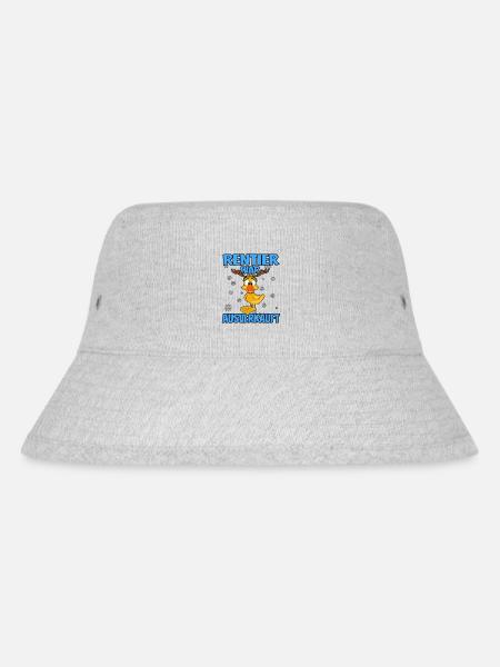 Weihnachten - Rentier war ausverkauft lustige Ente - Stanley/Stella recycelter Bucket Hat - Grau meliert