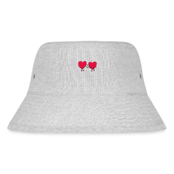 Cœur de la Saint-Valentin - Bob recyclé Stanley/Stella - gris chiné - Devant