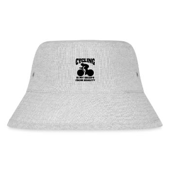 Radfahren Mountainbike Fahrrad Radeln Fahrradtour - Stanley/Stella recycelter Bucket Hat - Grau meliert - Vorne