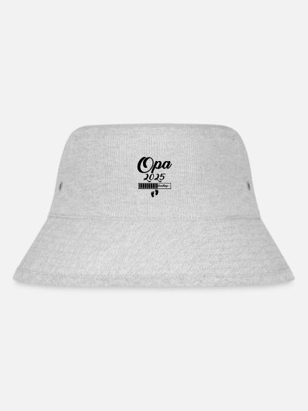 Opa 2025 - Stanley/Stella recycelter Bucket Hat - Grau meliert