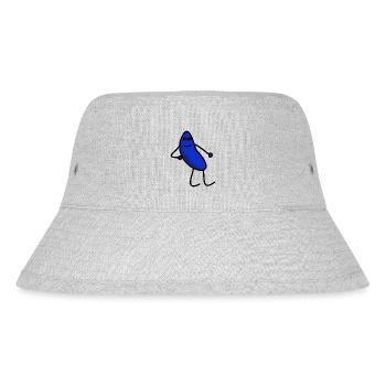 Chilled Jay - blue - Stanley/Stella recycelter Bucket Hat - Grau meliert - Vorne