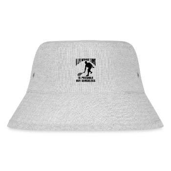 Tennisverein Tennisschläger Tennis Tennisspieler - Stanley/Stella recycelter Bucket Hat - Grau meliert - Vorne