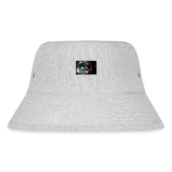 Eyes The Window to the Soul Manga Anime Art - Stanley/Stella Recycled Bucket Hat - heather grey - Front