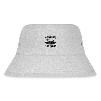 Ruderer lustige Rudern Ruderin Spruch Ruderverein - Stanley/Stella recycelter Bucket Hat - Grau meliert - Vorne
