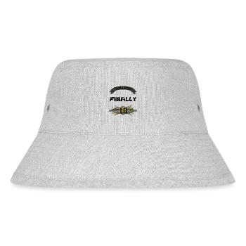 Happy Birthday, 18th Birthday, Gift - Stanley/Stella Recycled Bucket Hat - heather grey - Front