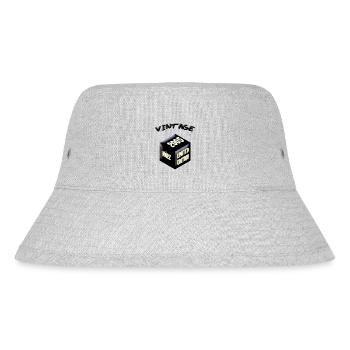 VINTAGE 2005 MÄRZ, Geschenk zum 18. Geburtstag - Stanley/Stella recycelter Bucket Hat - Grau meliert - Vorne