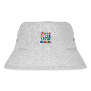 Happy 100th Day Of School Kids Smarter Brighter - Stanley/Stella recycelter Bucket Hat - Grau meliert - Vorne