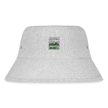 Meine Glücksmedizin Jeden Tag Vegetable Foodie - Stanley/Stella recycelter Bucket Hat - Grau meliert - Vorne