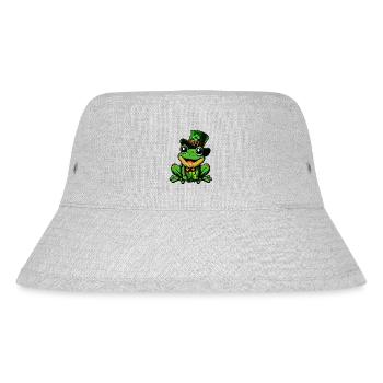 Porte-bonheur Grenouille Cylindre de la Saint-Patrick - Bob recyclé Stanley/Stella - gris chiné - Devant