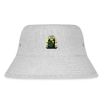 Construction trailer full moon nature nature lover tree - Stanley/Stella Recycled Bucket Hat - heather grey - Front