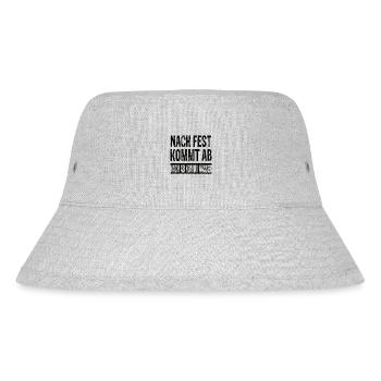 Nach Fest Kommt Ab Nach Ab Kommt Wasser - Stanley/Stella recycelter Bucket Hat - Grau meliert - Vorne