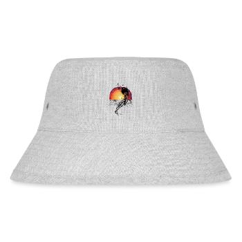 Ocean Waterfowl Sunset Nature Lovers - Stanley/Stella Recycled Bucket Hat - heather grey - Front