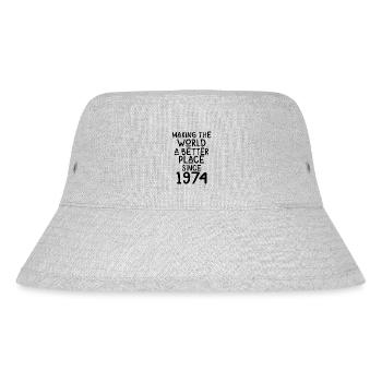 Making the World a better place since 1974 - Stanley/Stella recycelter Bucket Hat - Grau meliert - Vorne