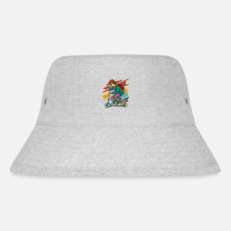 Stunt Scooter - Vintage - Stanley/Stella recycelter Bucket Hat - Grau meliert