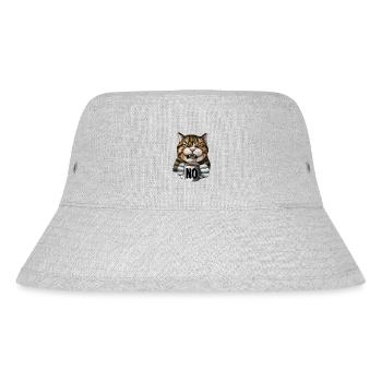 Cool realistic angry cat - Stanley/Stella Recycled Bucket Hat - heather grey - Front
