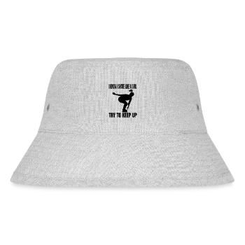Inline Skater Rollschuh Geschenk skaten Inliner - Stanley/Stella recycelter Bucket Hat - Grau meliert - Vorne