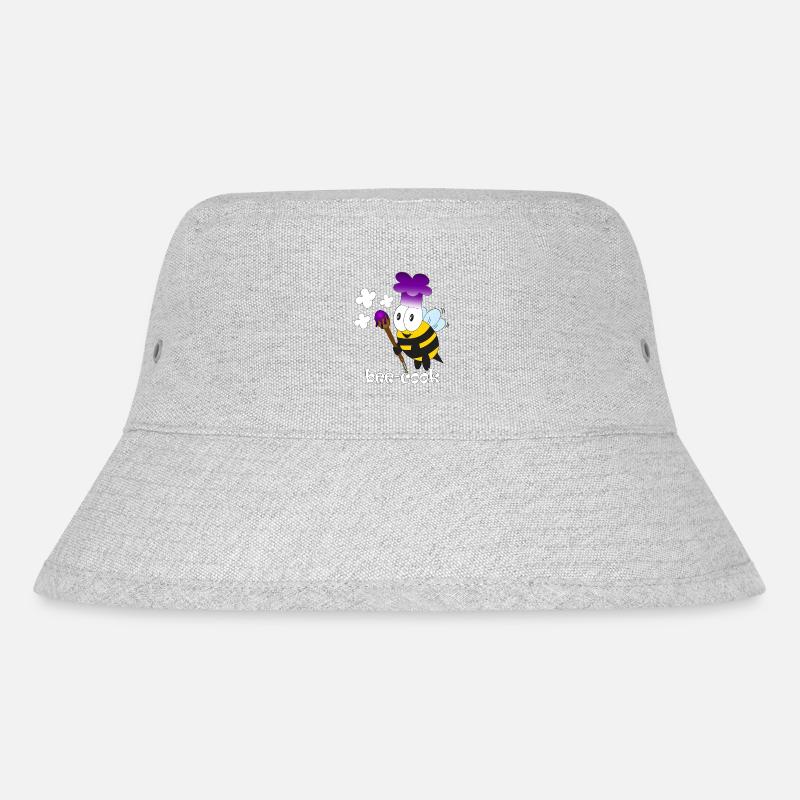 bee Cook - Stanley/Stella recycelter Bucket Hat - Grau meliert