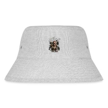 Sprüche Alkohol Prost Ihr Säcke Affe Geschenk - Stanley/Stella recycelter Bucket Hat - Grau meliert - Vorne