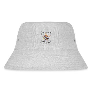 "you can not kill them all" - Stanley/Stella recycelter Bucket Hat - Grau meliert - Vorne
