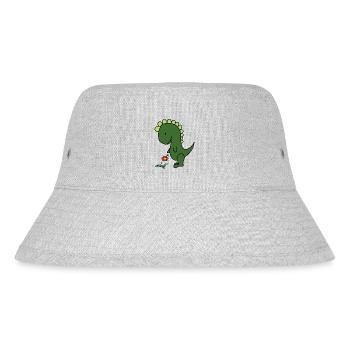 Eine Blume - Stanley/Stella recycelter Bucket Hat - Grau meliert - Vorne