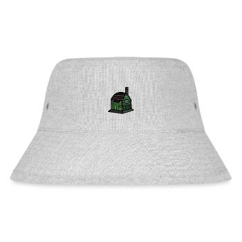 Gartenhaus Hütte Haus wohnen Immobilie bauen - Stanley/Stella recycelter Bucket Hat - Grau meliert - Vorne