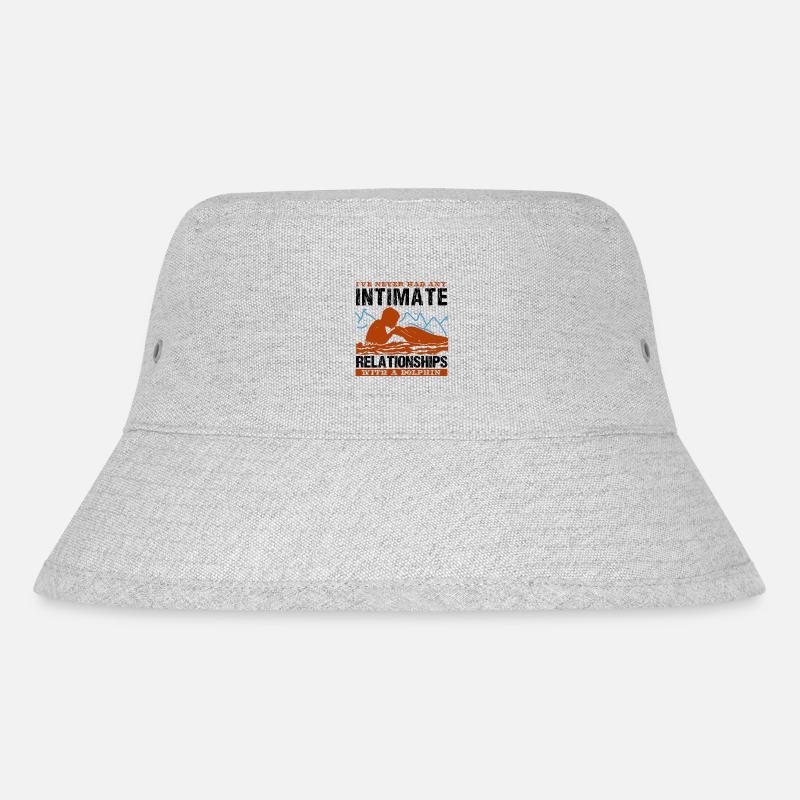 ICH HATTE NIE EINE INTIME BEZIEHUNG MIT - Stanley/Stella recycelter Bucket Hat - Grau meliert