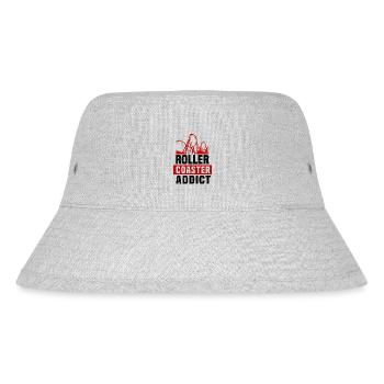 ROLLER COASTER ADDICT - Stanley/Stella Recycled Bucket Hat - heather grey - Front