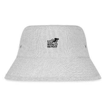 Eat Sleep Ride Repeat - Stanley/Stella Recycled Bucket Hat - heather grey - Front