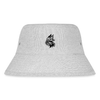 Little Cunning Fox Portrait Tattoo Ink - Stanley/Stella Recycled Bucket Hat - heather grey - Front