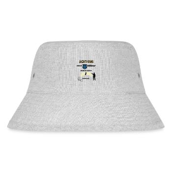 Polizei - 1. Geburtstag, für coole Polizisten - Stanley/Stella recycelter Bucket Hat - Grau meliert - Vorne