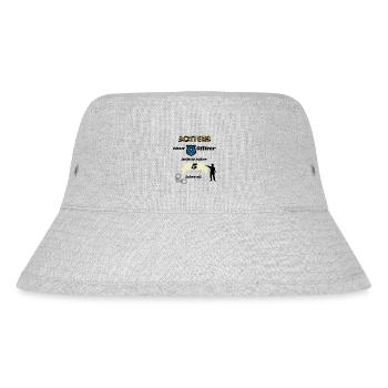 Polizei - 5. Geburtstag, für coole Polizisten - Stanley/Stella recycelter Bucket Hat - Grau meliert - Vorne